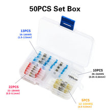 Load image into Gallery viewer, 250/100Pcs Solder Seal Wire Connectors - Heat Shrink Solder Butt Connectors - Solder Connector Kit - Automotive Marine Insulated
